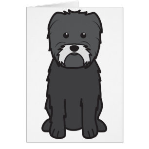 Dibujo animado del perro del Affenpinscher