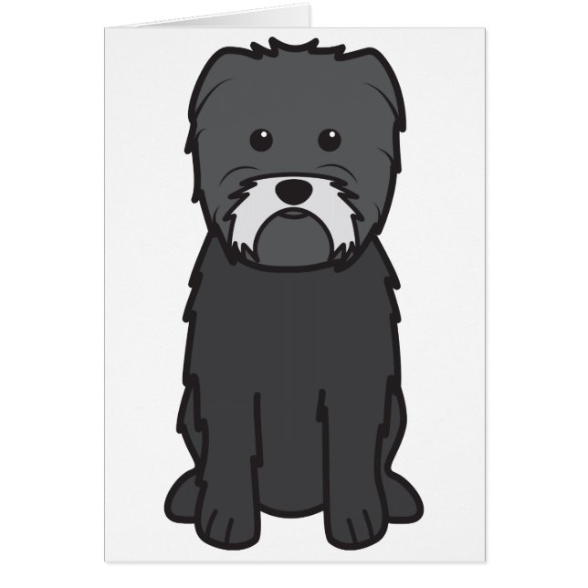 Dibujo animado del perro del Affenpinscher (Frente)