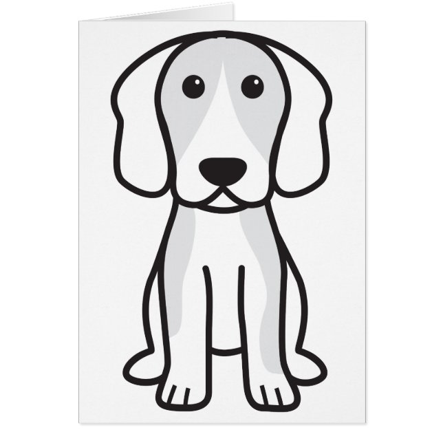 Dibujo animado del perro del beagle (Frente)