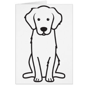 Dibujo animado del perro del golden retriever