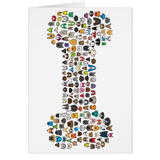 Dibujo animado del perro del HUESO (Frente)