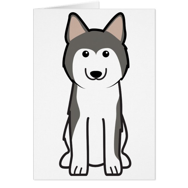  Dibujo animado del perro del husky siberiano