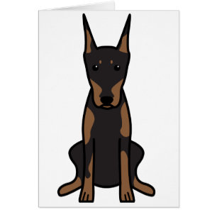 Dibujo animado del perro del Pinscher del Doberman