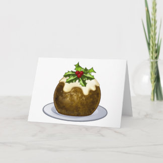 Dibujo animado del pudín de ciruelo del navidad