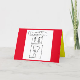 Dibujo animado divertido de deportes y Navidad