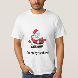 ¡dibujo animado enfermo de Santa de la camiseta