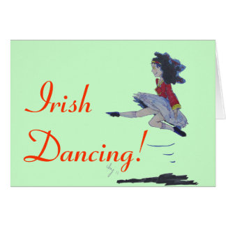 Dibujo animado irlandés tradicional del baile