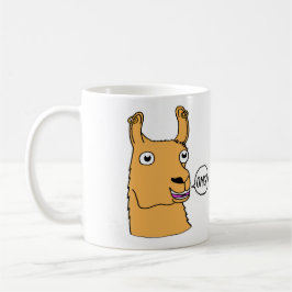 Dibujo animado lindo a mano de la taza de la llama