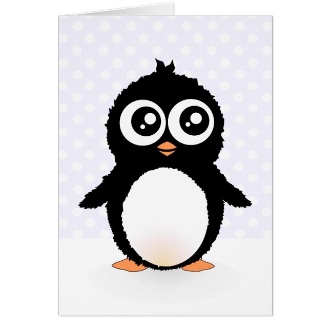 Dibujo animado lindo del pingüino (Frente)