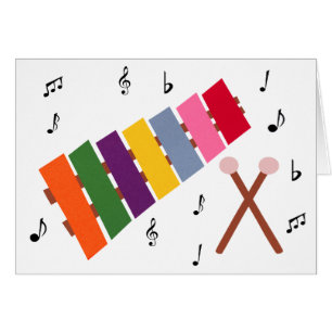 Dibujo animado multicolor del instrumento musical