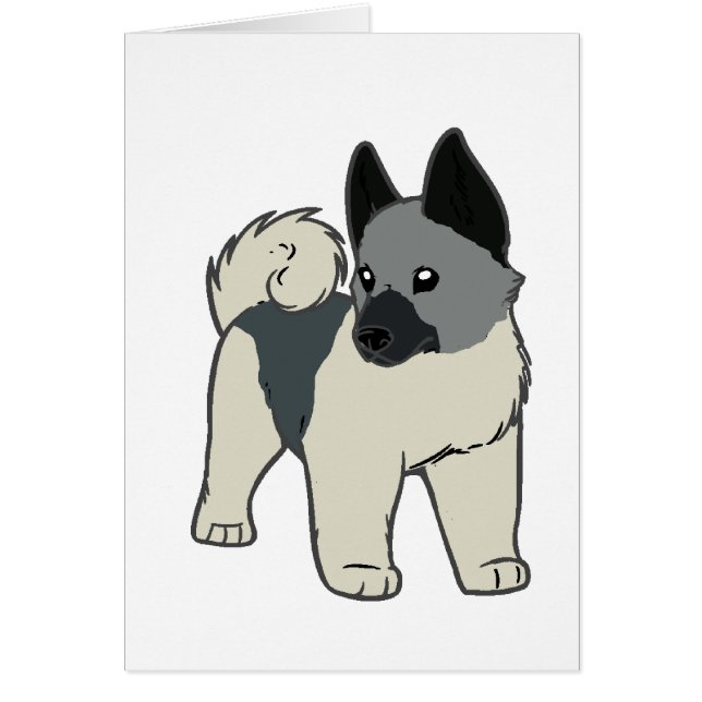 dibujo animado noruego del elkhound (Frente)