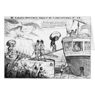 Dibujo animado satírico sobre el estado de Irland