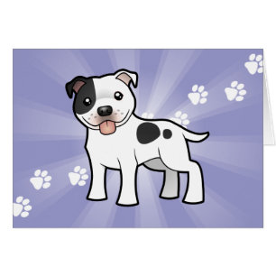 Dibujo animado Staffordshire bull terrier
