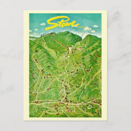 Dibujo Antiguo de Stowe Vermont Postal