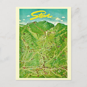 Dibujo Antiguo de Stowe Vermont Postal
