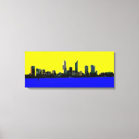 Dibujo artístico de lienzos en el horizonte de Aus