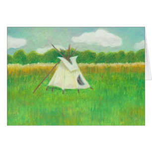 Dibujo central del paisaje de Minnesota de la
