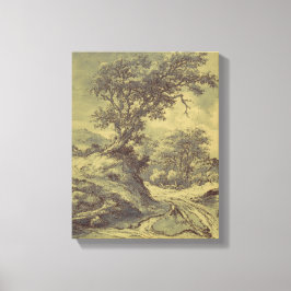 Dibujo de árbol de arte vintage - Impresión digita