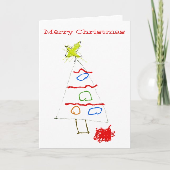 Dibujo de árbol de Navidad (Anverso)