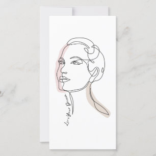 Dibujo de arte de línea de la mujer - Vive tus sue