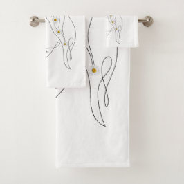 Dibujo de arte de línea de mujer - Bloom donde est