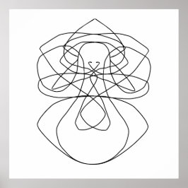 Dibujo de arte de líneas abstractas