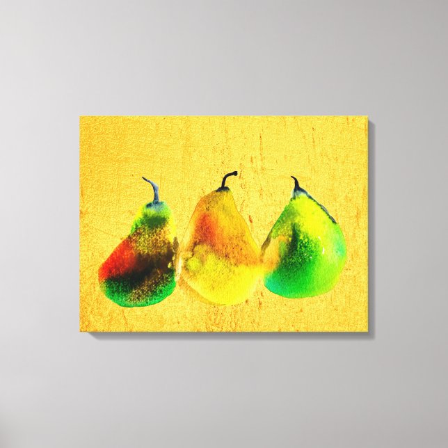 Dibujo de arte de orejas lindo acuarela fruta de l (Anverso)