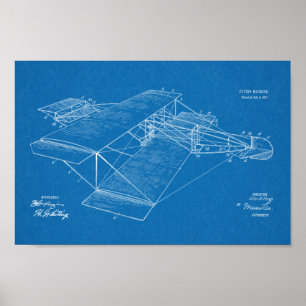 Dibujo de arte de patentes de aviones de la máquin