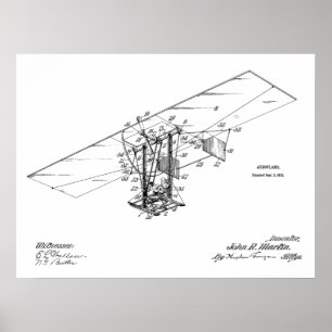 Dibujo de arte de patentes de aviones de la máquin