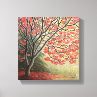 Dibujo de arte de pintura de paisajes otoñales peq
