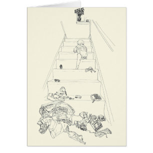 Dibujo de bebé subiendo las escaleras Arte diverti