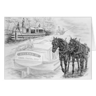 Dibujo de Caballo de la Bola del Canal Fulton Ohio
