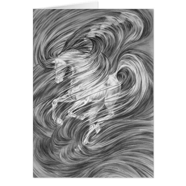 Dibujo de caballos fantástico por Kelli Swan (Frente)