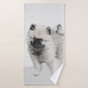 Dibujo de cachorro Keeshond - Arte de perro origin