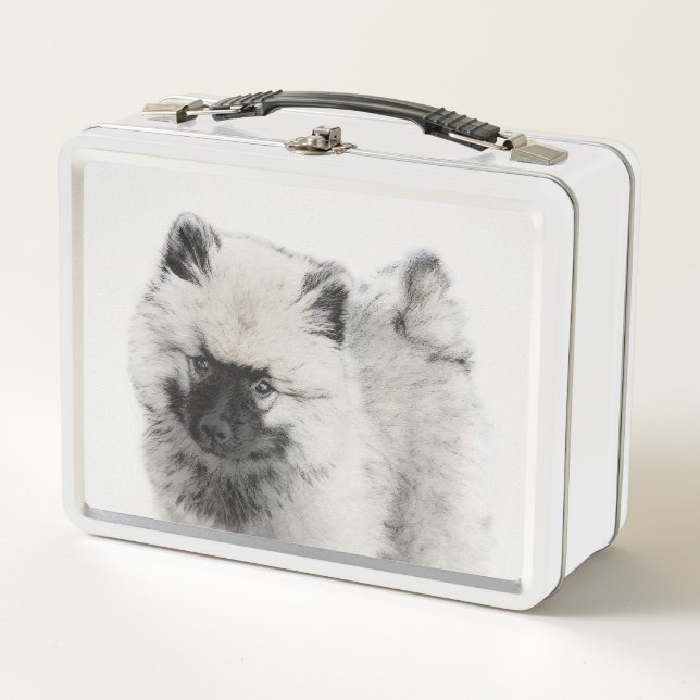 Dibujo de cachorros de Keeshond - Arte de perros o (Anverso)