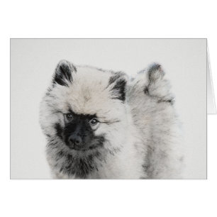 Dibujo de cachorros de Keeshond - Arte de perros o