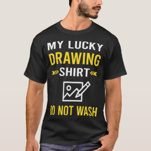 Dibujo de camiseta afortunada