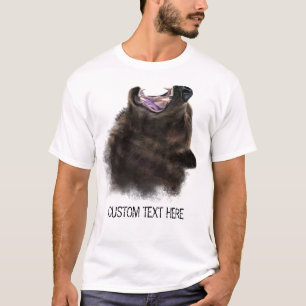 Dibujo de camisetas de oso - Su texto