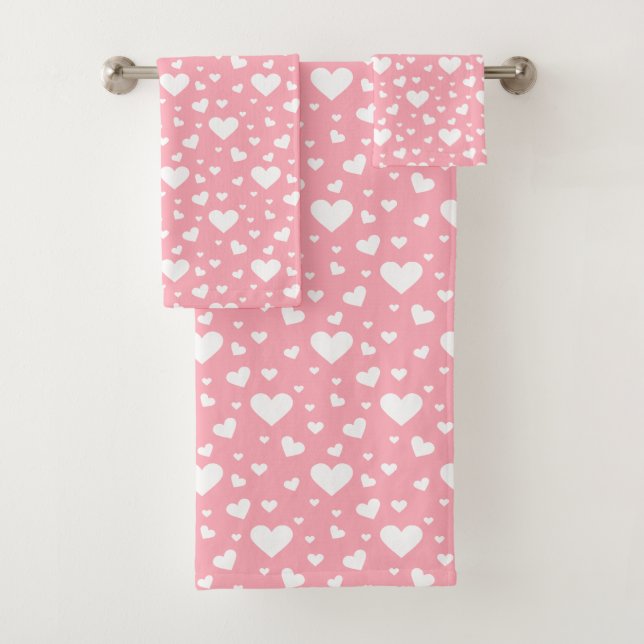 Dibujo de Corazón Blanco Sobre Rosa (In situ)