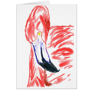 Dibujo de Flamingoe del rosa de la pintura al óleo