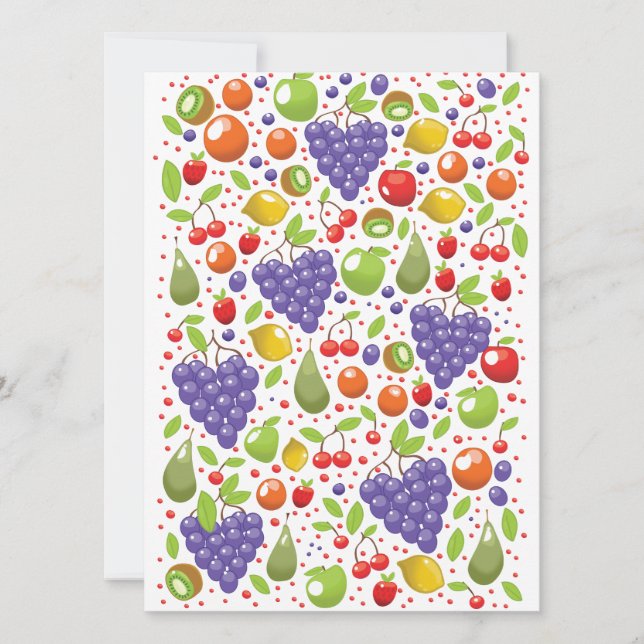 Dibujo de frutas lindas (Anverso)