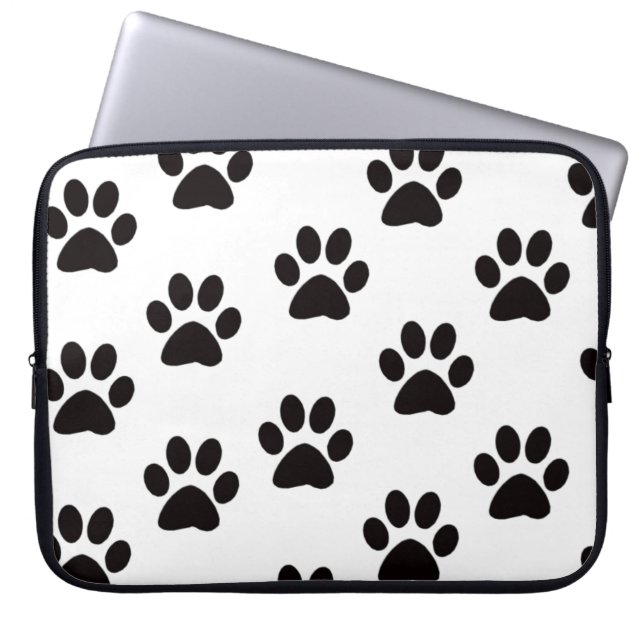 Dibujo de gato Imprime la funda del portátil (Frente)