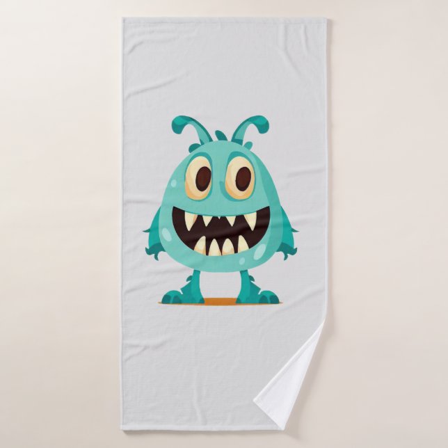 Dibujo de Halloween/Monstruo  (Toalla de baño)