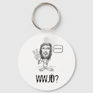 Dibujo de Jesús, ¿WJD? Llavero