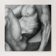Dibujo de Jigsaw Puzzle 20x20 Art Masculino Bodybu