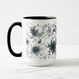 Dibujo de la flor en la taza del campanero