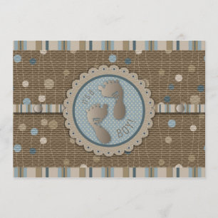 Dibujo de la invitación del niño a Baby Shower