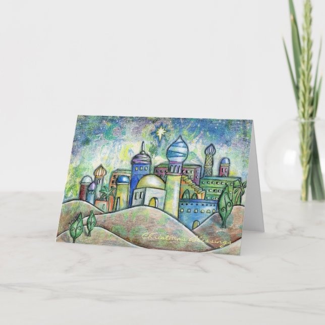 Dibujo de la tarjeta de Navidades de Belén (Anverso)