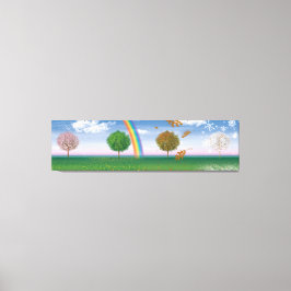 Dibujo de lienzo gigante cuatro temporadas de arte