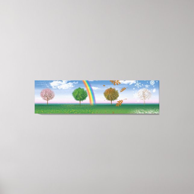 Dibujo de lienzo gigante cuatro temporadas de arte (Anverso)